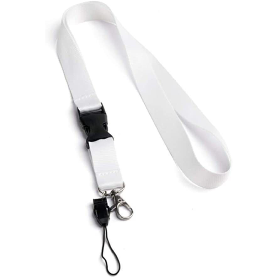 Buy Online 20Mm White Polyester Lanyard X 12 Pieces in UAE | Dubuy.com