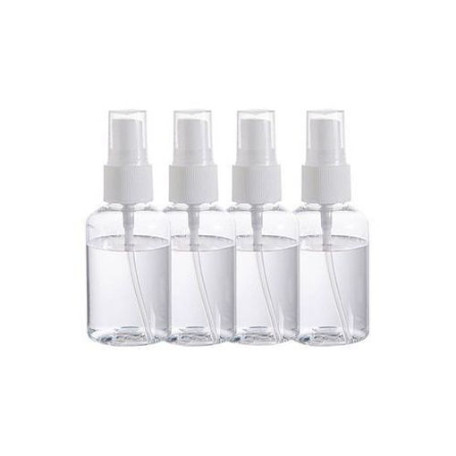 Fine Mist Plastic Spray Bottle Clear Set Of 4