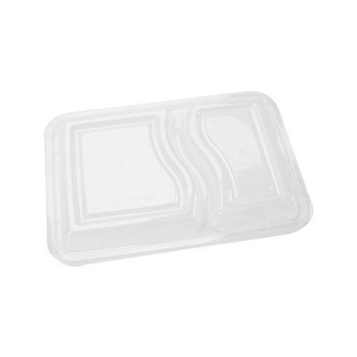 Lids for 2-Compartment Container, Clear - Pack of 300