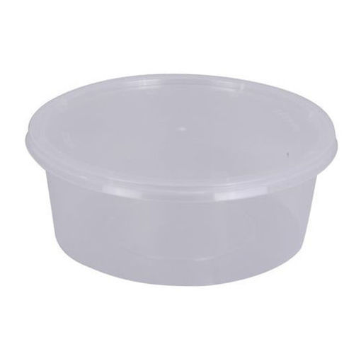 Polypropylene Microwave Container, 525 ml, 500 pcs, Clear